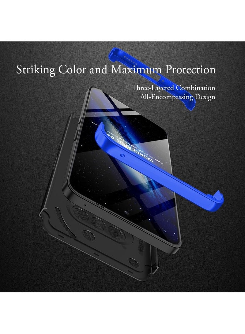 For Nothing Phone 3a Case, 360 Degree Full Body Hard Plastic Material Protective Back Cover, Detachable Split Slim Fit Shockproof Casing, Anti-Scratch Bumper Mobile Phone Case - Image 3