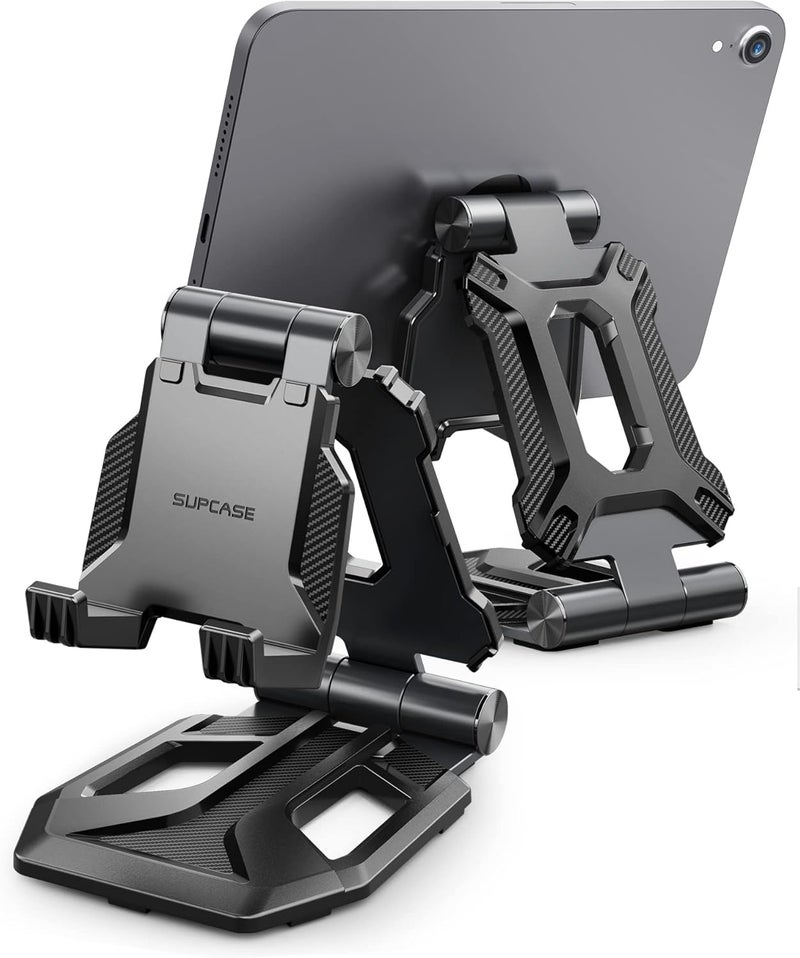 SupCase Tablet Stand, Nintendo Switch Stand, Portable Adjustable Desk Aluminum Mount Holder Dock for Cell Phone, iPad Air Pro Mini, Galaxy Tab, Nintendo Switch, E-Reader and More (4-13'') - Black - Image 1