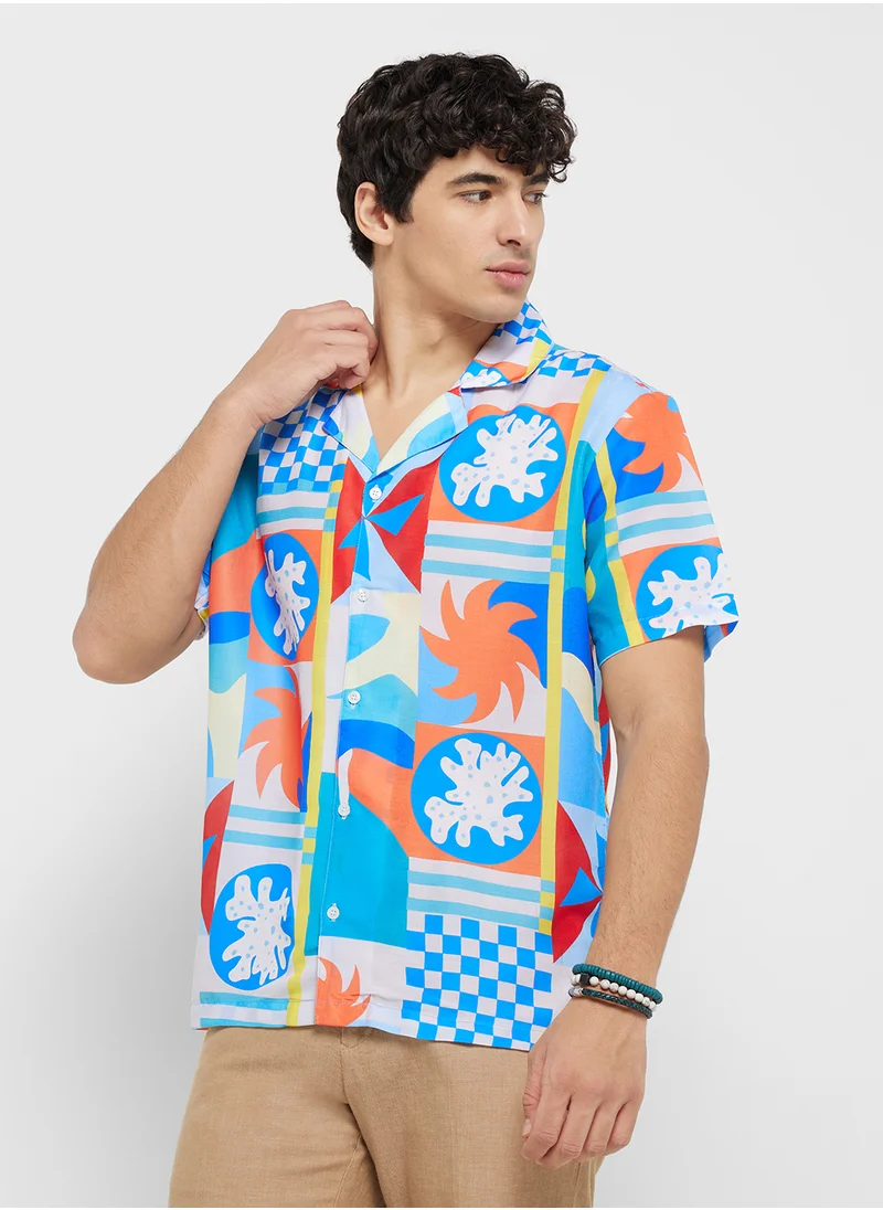 سفنتي فايف Resort Printed Shirt