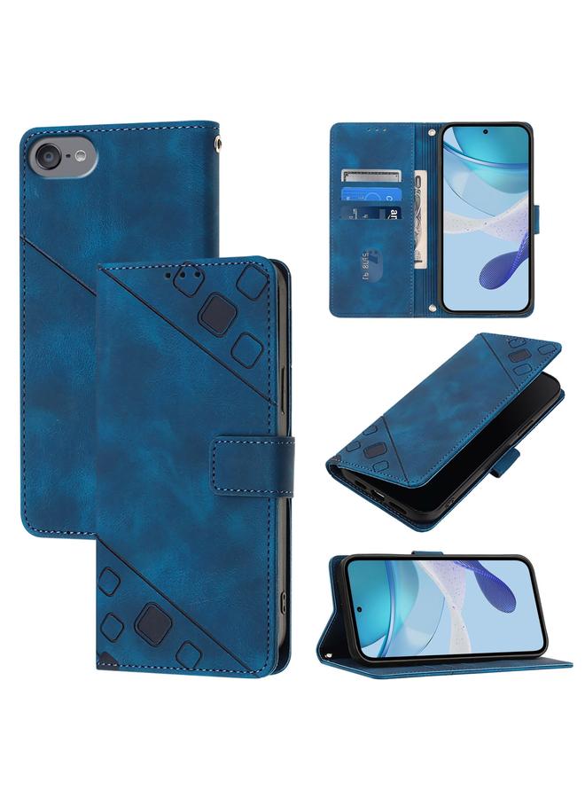 S-TOP Case For iPod Touch 7 / 6 / 5 Skin-feel Embossed Leather Phone Case - Image 1