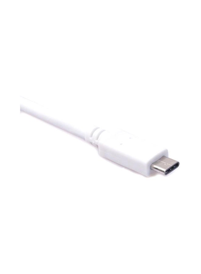 NIBEMINENT USB 3.1 Type C USB-C to VGA Adapter Reversible For New Macbook White/Silver - Image 4