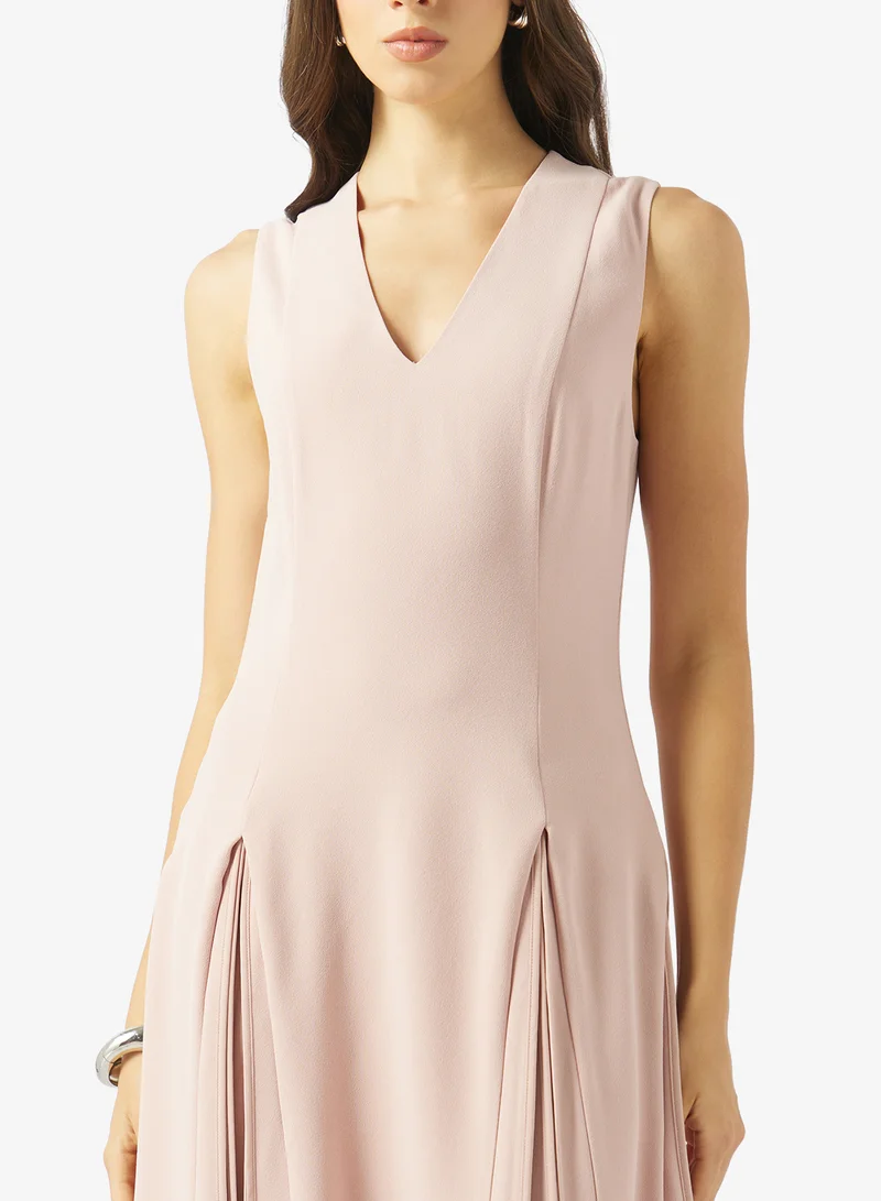 Ted Baker  Pleated Detail Sleeveless Midi Dress for Women | Best Price UAE