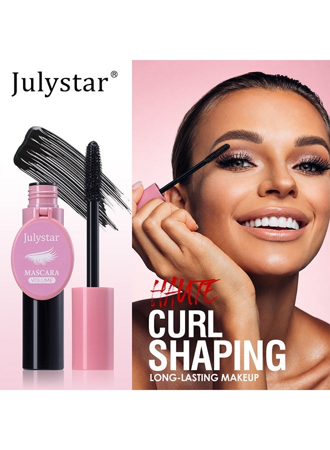 Julystar Mascara With a Mirror, Non-Clumping, Curling, Waterproof Eye Makeup,Washable, No Smudging,12ml - Image 3