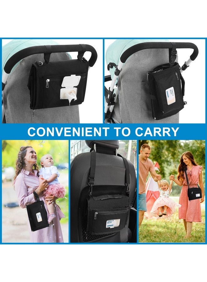 Accmor Portable Diaper Changing Pad, Changing Pad for Baby Girl & Boy, Waterproof Travel Baby Changing Mat, Newborn Essentials Baby Shower Gifts, Black - Image 5