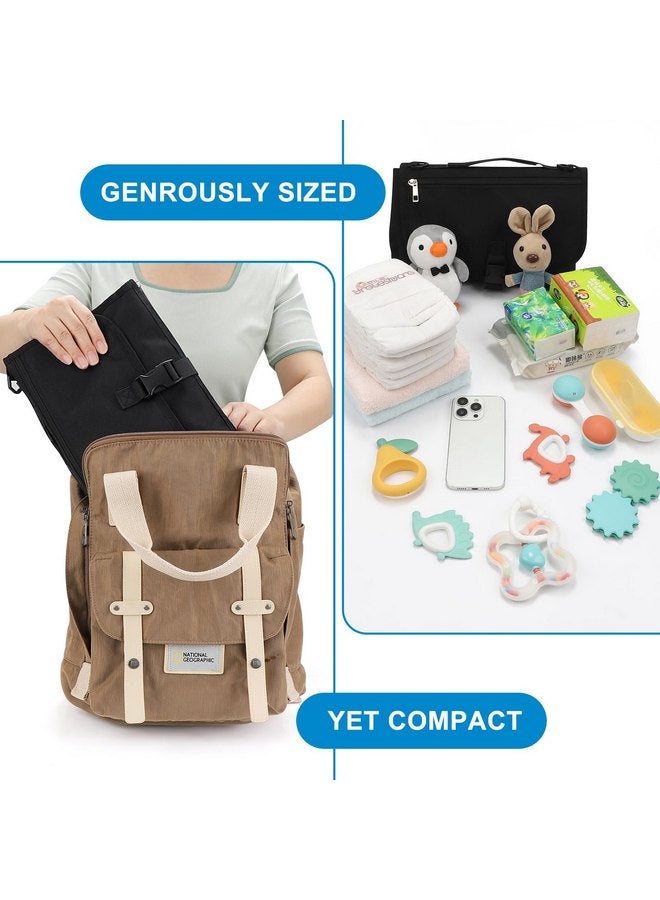 Accmor Portable Diaper Changing Pad, Changing Pad for Baby Girl & Boy, Waterproof Travel Baby Changing Mat, Newborn Essentials Baby Shower Gifts, Black - Image 4