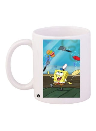 SpongeBob SquarePants Printed Coffee Mug White/Blue/Yellow 11ounce - pzsku/Z214784C2C12D9911E6AEZ/45/_/1723224643/d06b3586-e14c-4144-a456-1857540d533f