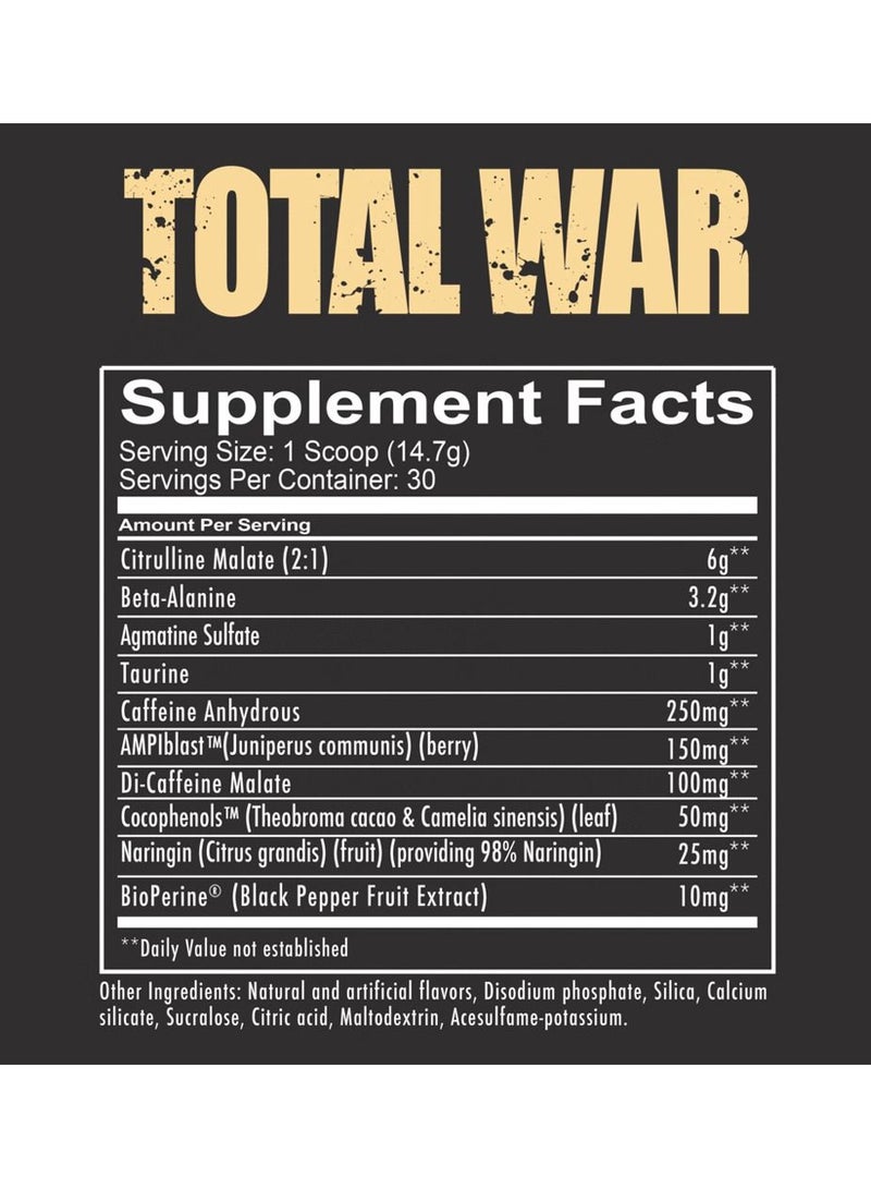 REDCON1 Total War Pre Workout Orange Crush 30 Servings 441g - Image 2