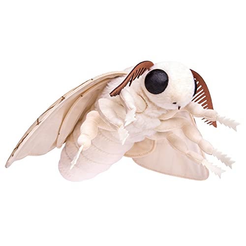 ZHONGXIN MADE Silk Moth Plush Toy Lifelike Silk Moth Stuffed Animals 11in Realistic Soft Big Wings Moth Toys Simulation Butterfly Plushie Model Toy Unique Plush Collection for Kids - Image 5