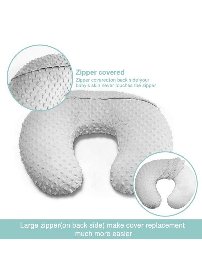 Owlowla Minky Nursing Pillow Cover Breastfeeding Pillow Slipcover Fits Nursing Pillow For Baby Boy Girl(Black)  - Image 5