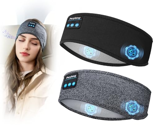 Perytong 2 Pack Sleep Headphones Sleeping Headphones Bluetooth Headband with UltraThin HD Stereo Speaker Wireless Headphone for Sports Insomnia Yoga Air Travel Meditation - Image 1