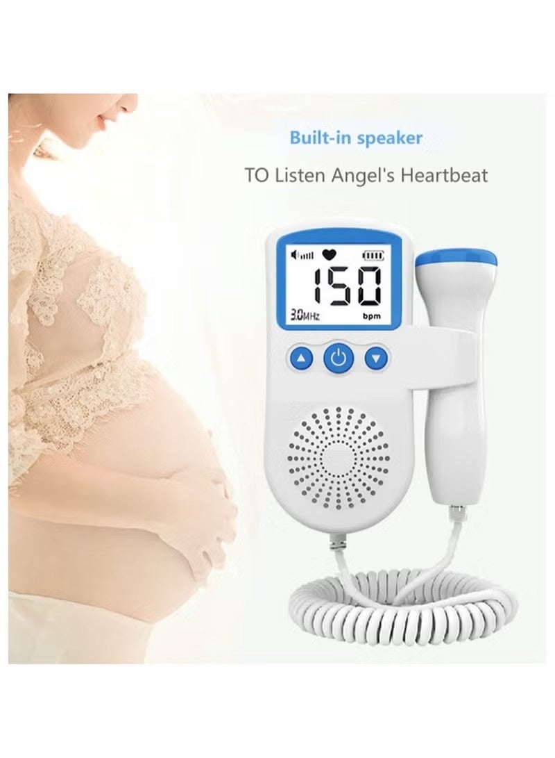 JWSISSIE Portable Ultrasound Doppler Fetal Heart Rate Monitor with LCD Screen - Image 2