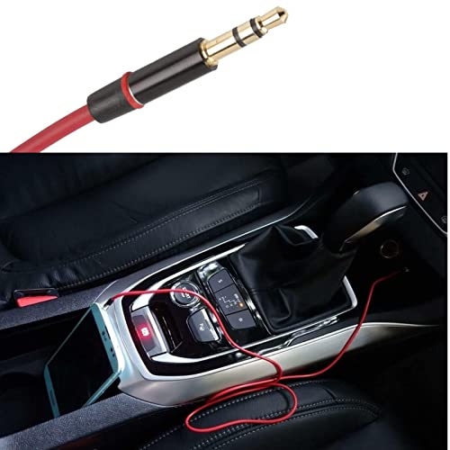 Learsoon 3.5mm Male Audio Cable Compatible with Beats by Dr. Dre Solo Studio Headphones, Extension Cord Work with Car, Home Stereos, iPhone, iPad, iPod, Echo(Red) - Image 4