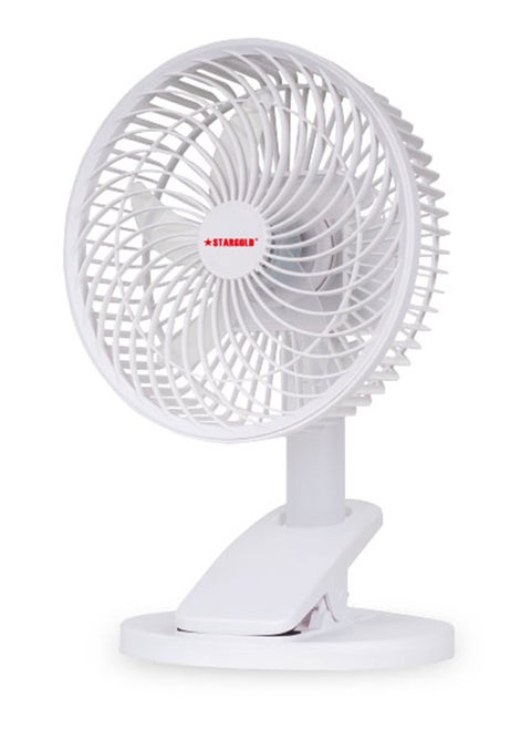 8 Inch Rechargeable Table Fan Clip Fan Ceiling Fan With LED Light