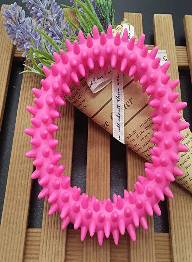 PINDIA 1 Pc Spike Soft Rubber Ring for Chewing and Teething Toy - Random - Image 1