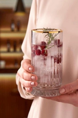 Elysia Gold Golden Touch Soft Drink Glass 4 Pieces 365 cc 520445