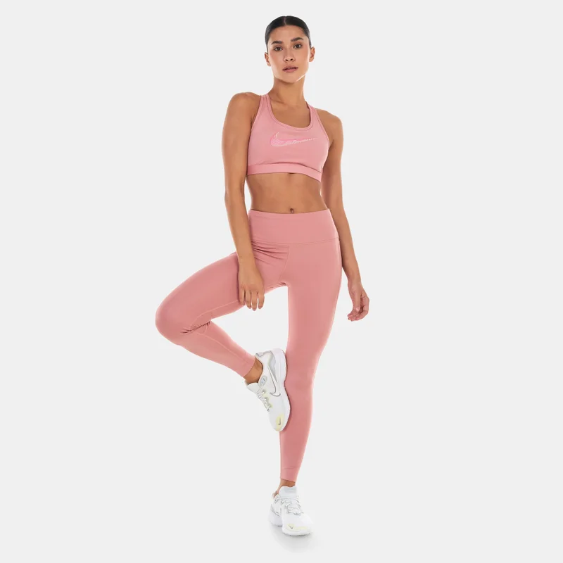 Nike Women's Swoosh Medium-Support Graphic Training Sports Bra