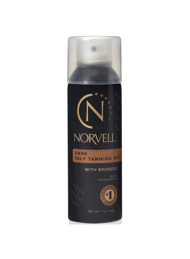 norvell Professional Sunless Self Tanning Mist - Airbrush Spray Solution with Bronzer for Instant Sun Kissed Glow, 7 fl.oz. - Image 1