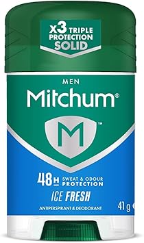 Revlon Mitchum Men Triple Odor Defense 48HR Protection Stick Deodorant AntiPerspirant Ice Fresh 41 g