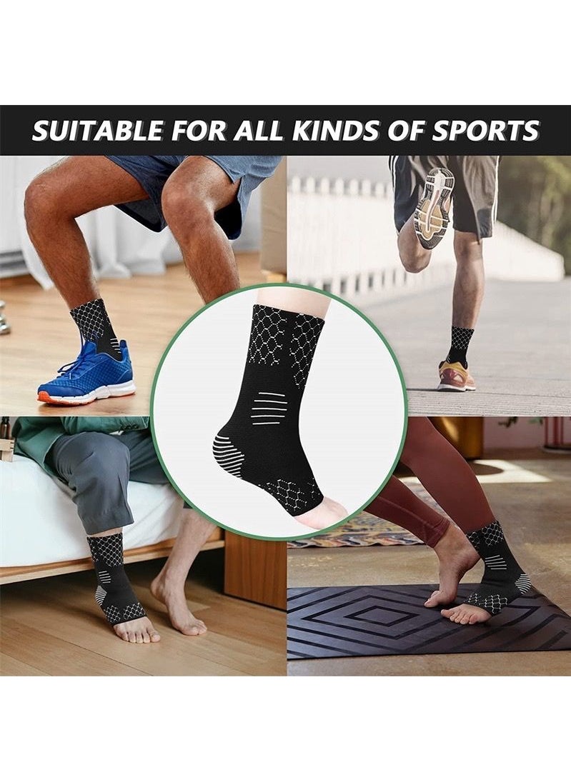 Evolve - Evolve Pair Of Ankle Brace For Stability Support Compression And Recovery With Outsole Grip - Image 1