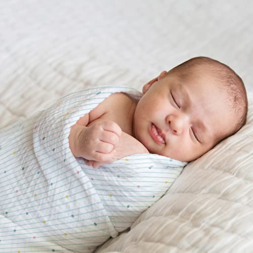 haus & kinder 100% Cotton Muslin Swaddle Wrap for New Born Baby | Pack of 5 (100×100 cm) | Baby Blanket & Swaddles for Newborn | Nautical Collection - Image 5