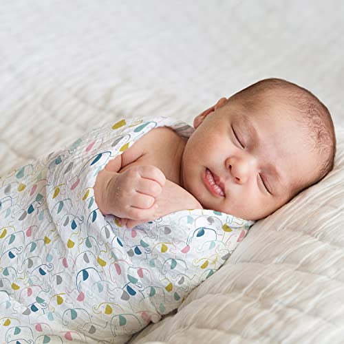 haus & kinder 100% Cotton Muslin Swaddle Wrap for New Born Baby | Pack of 5 (100×100 cm) | Baby Blanket & Swaddles for Newborn | Nautical Collection - Image 3