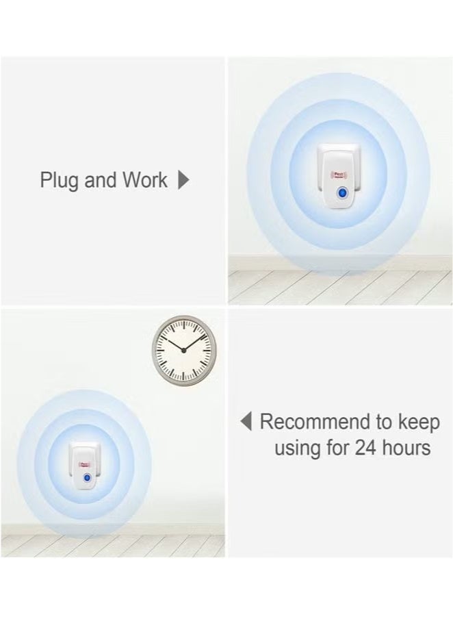 Pest Reject 3 Pack Electronic Rodent and Insect Repellent Device, Electronic Plug in Sonic Repellent Pest Control for Insects Roaches Ant Mice Bugs Mouse Rodents Mosquitoes for Home Warehouse Office Kitchen - Image 5