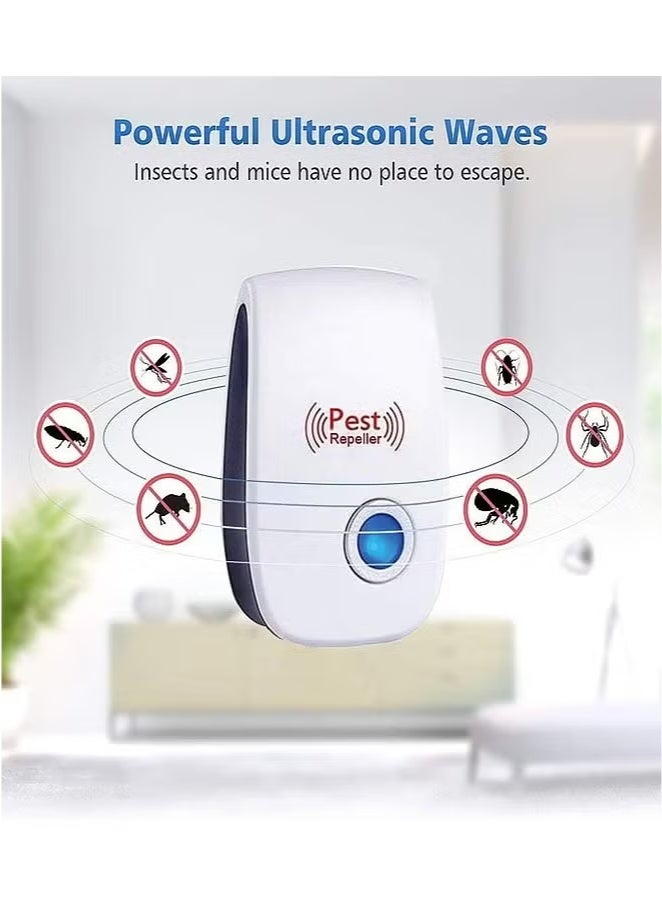 Pest Reject 3 Pack Electronic Rodent and Insect Repellent Device, Electronic Plug in Sonic Repellent Pest Control for Insects Roaches Ant Mice Bugs Mouse Rodents Mosquitoes for Home Warehouse Office Kitchen - Image 2