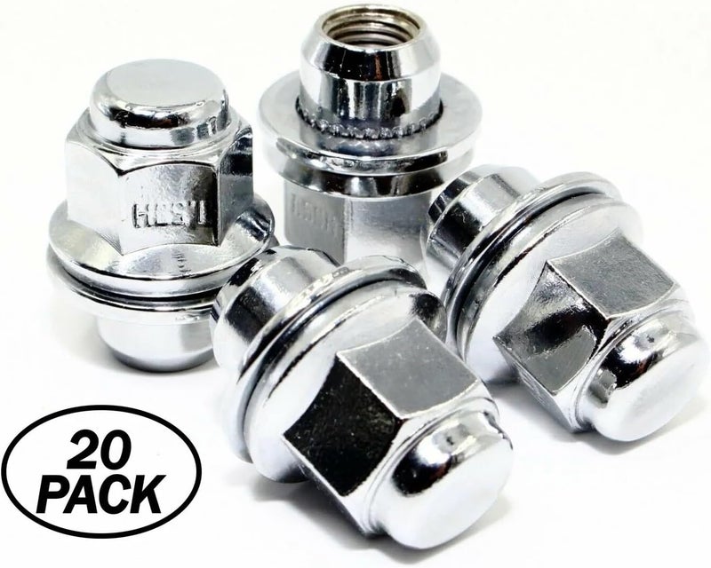 Veritek Performance Set of 20 Chrome Lug Nuts for Lexus Toyota Scion - Image 2