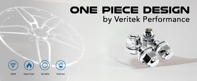 Veritek Performance Set of 20 Chrome Lug Nuts for Lexus Toyota Scion - Image 5