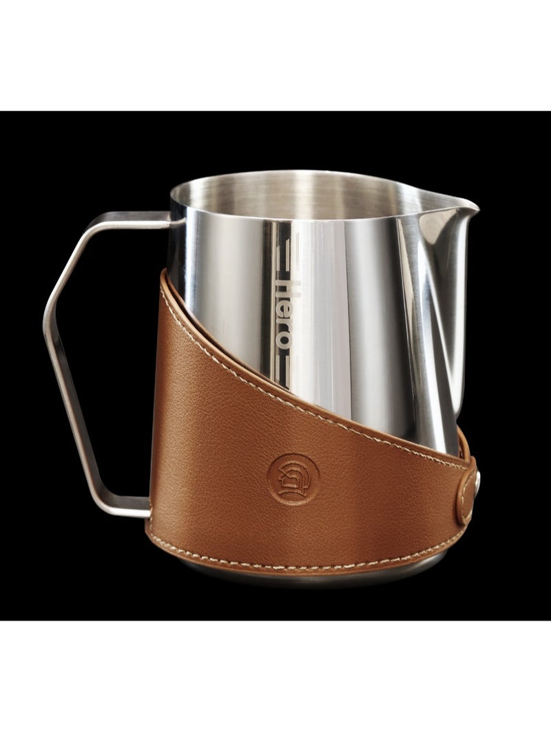 زيروهيرو "جرة حليب متقدمة 450 مل من زيرو هيرو – فولاذ مقاوم للصدأ 304، متوفرة بألوان برايت، أبيض، تفلون، أخضر داكن، فضي قديم" - Image 2