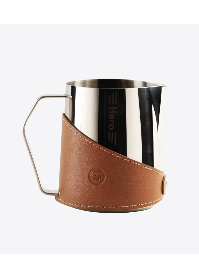 زيروهيرو "جرة حليب متقدمة 450 مل من زيرو هيرو – فولاذ مقاوم للصدأ 304، متوفرة بألوان برايت، أبيض، تفلون، أخضر داكن، فضي قديم" - Image 1