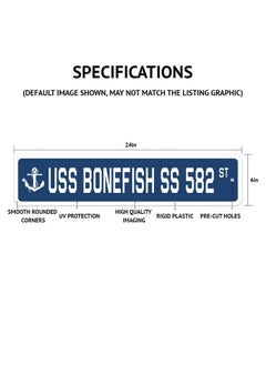 SignMission Chief Warrant Officer Street Sign Us Army Navy Cwo W2 ; Indoor Outdoor ;  24" Wide Plastic Sign  - Image 3