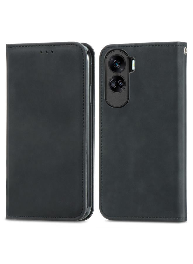 The Bros Phone Case For Honor 90 Lite Retro Skin Feel Magnetic Flip Leather Phone Phone Case - Image 2