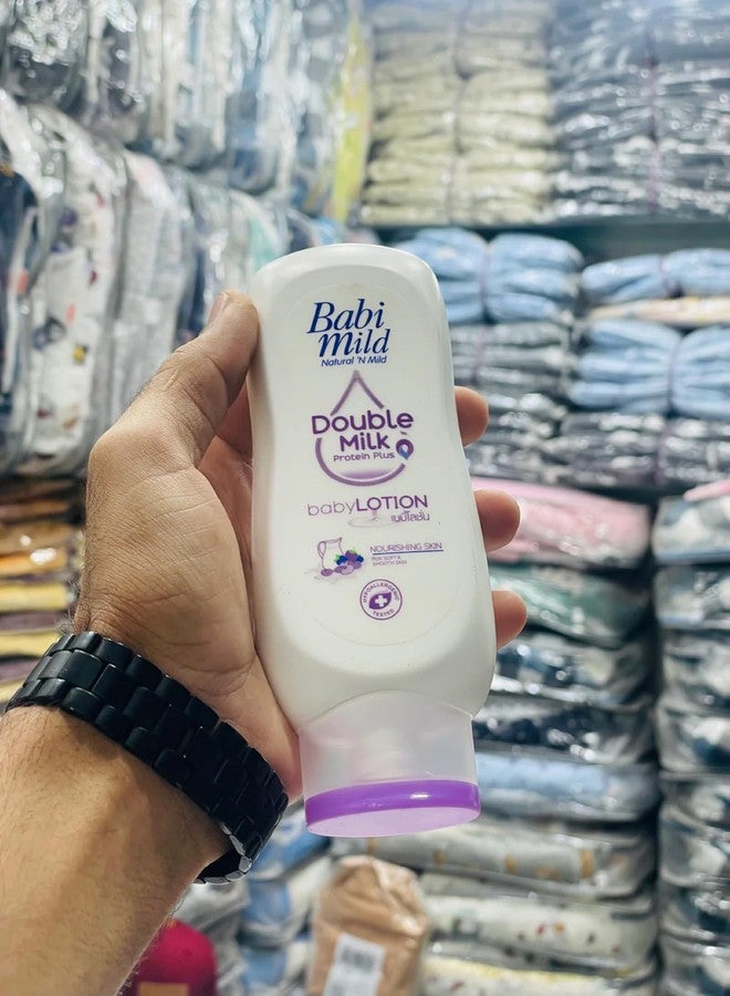 HANI PO™ Babi Mild Double Milk (protein plus) Baby Lotion 180ml from 6+ months - Imported Product for cream for girl baby | baby boy - Pack of 1 - Thailand Product - Image 5