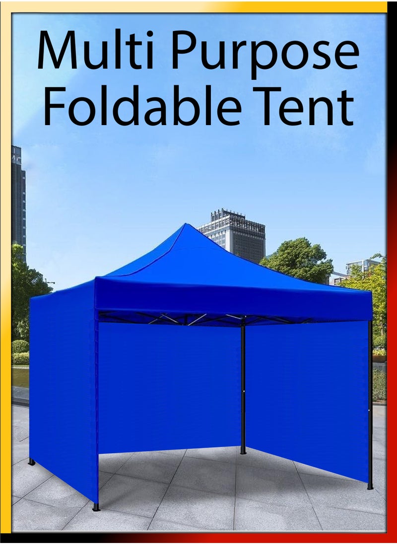 DBLEW - 3x3 Meter Steel Frame Ground Tent for Outdoor Events Parties Markets Exhibitions Beach Picnics Camping Catering Advertising Gardens Pavilion Gazebo Stand Waterproof UV Protected Canopy Shelter Shade - Image 1
