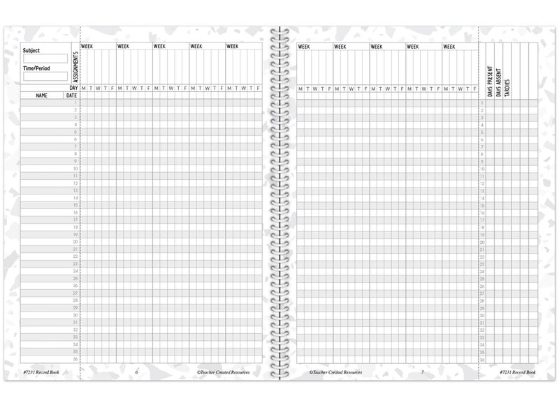 Teacher Created Resources Terrazzo Tones Record Book (TCR7231) - Image 2