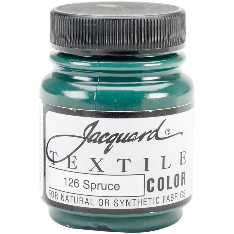 Jacquard Textile Paint 2.25 Oz Spruce for Clothes, Furniture Upholstery, Shoes or Tote Bags – Indoor & Outdoor - Image 3