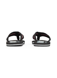 TOMMY HILFIGER Men's Signature Tape Webbing Flip-Flops - Polyester, Black  - Image 3