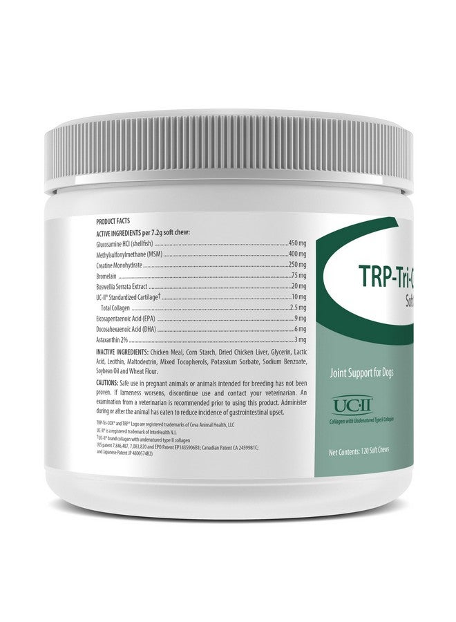 سيفا علكات Trp-Tri-Cox الناعمة من Animal Health لدعم المفاصل للكلاب (120 قطعة) - Image 2