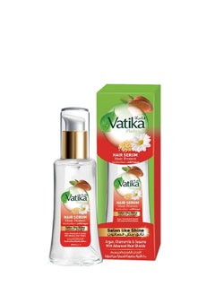 Vatika Naturals Heat Protect Hair Serum | Argan, Chamomile & Seasame | With Advanced Heat Shields | Protects Hair From Heat Damage - 47 ml