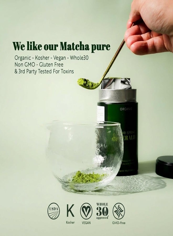 Midori Spring Matcha Powder for Drinks, Sweets and Tea Ceremonial Emerald 100g - Image 3