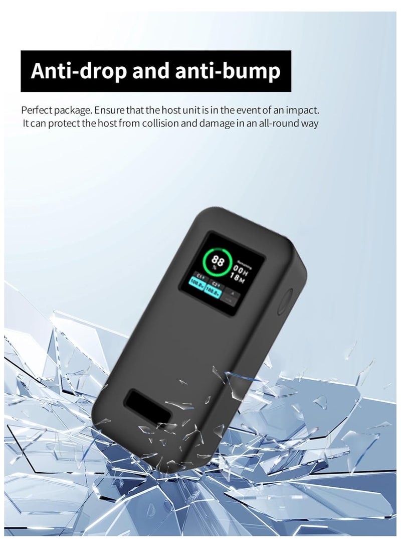 Case for Anker Prime 20000mAh Power Bank(200W), Soft Silicone Protective Portable Scratch Shock Resistant，Black  - Image 2