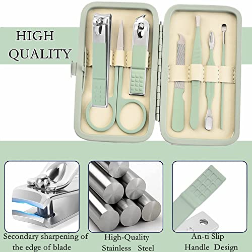 Aceoce Manicure Set Business Gifts Handheld Sized, Nail Clippers Set Tools Luxurious Manicure Set Professional Stainless Steel Nail Clippers with Travel Case for Men Women Teens Parents Colleagues - Image 2