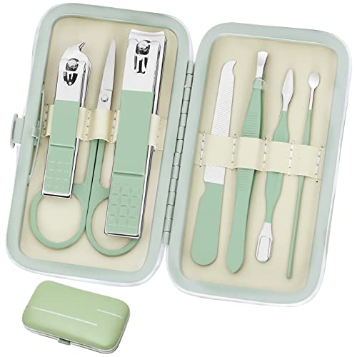 Aceoce Manicure Set Business Gifts Handheld Sized, Nail Clippers Set Tools Luxurious Manicure Set Professional Stainless Steel Nail Clippers with Travel Case for Men Women Teens Parents Colleagues - Image 1