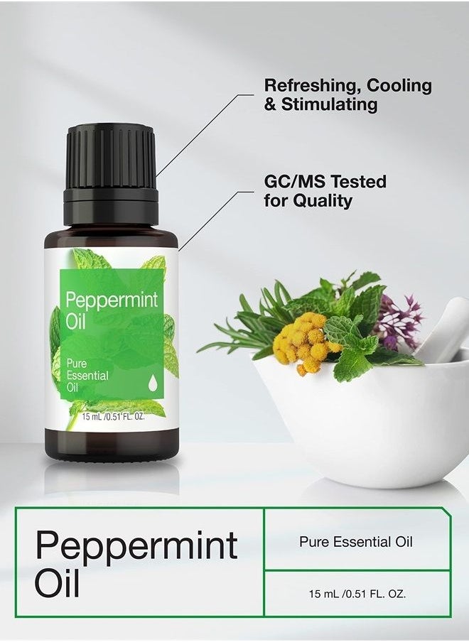 Horbäach Peppermint Essential Oil | .51 fl oz (15mL) | for Massage, Bath & Diffuser | by Horbaach  - Image 2