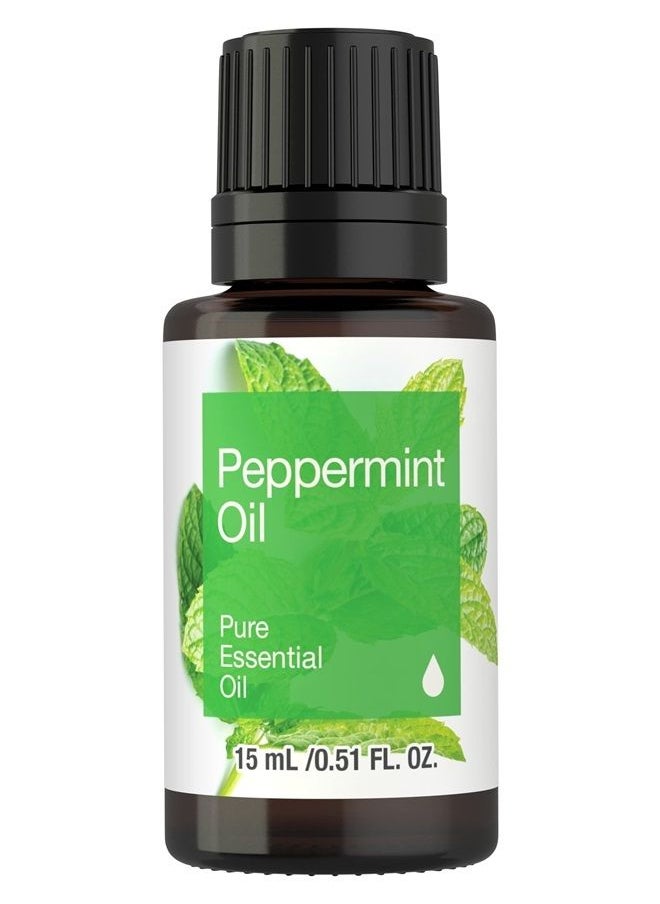 Horbäach Peppermint Essential Oil | .51 fl oz (15mL) | for Massage, Bath & Diffuser | by Horbaach  - Image 1