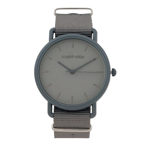 Joker & Witch Tranquil 42mm Grey Dial 20mm Grey Synthetic Strap Watch for Men - Image 1