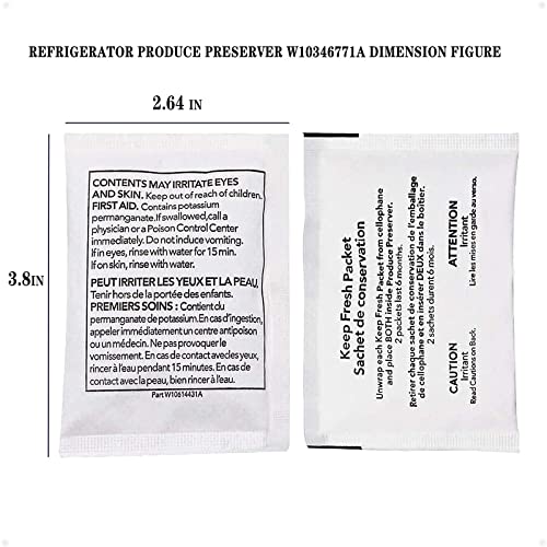 prime&swift Refrigerator Produce Preserver W10346771A(12 Packets-6 Pack Included),Replacement for 2117689,AH3503014 - Image 4