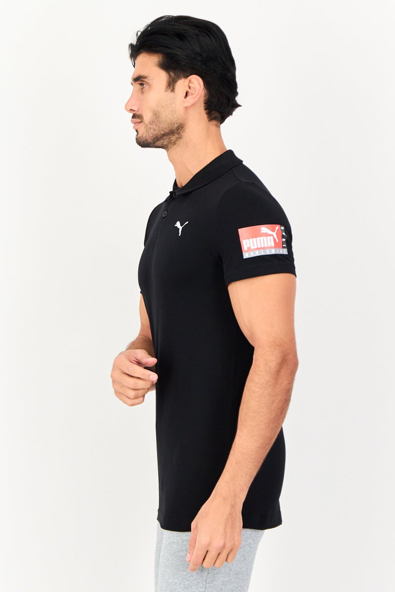 PUMA Men Regular Fit Short Sleeve Outdoor Polo Shirt, Black - Image 2