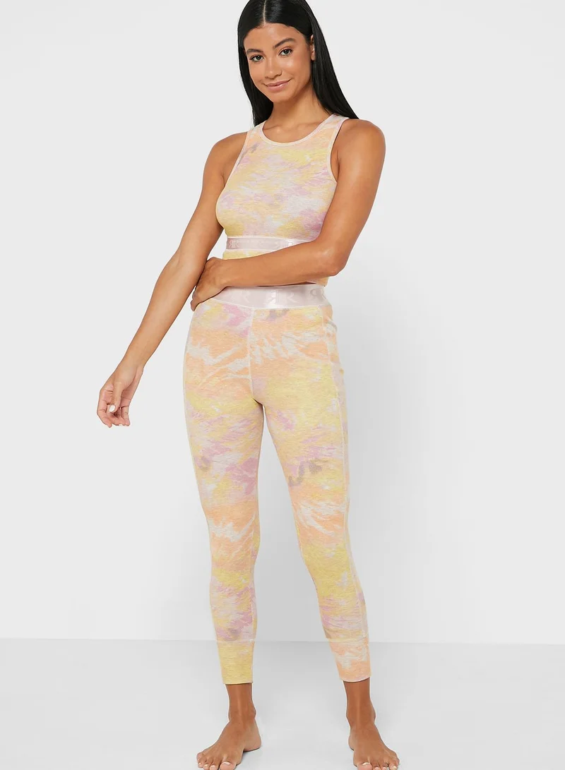 RIVER ISLAND Tie Dye Rib Racer Bra
